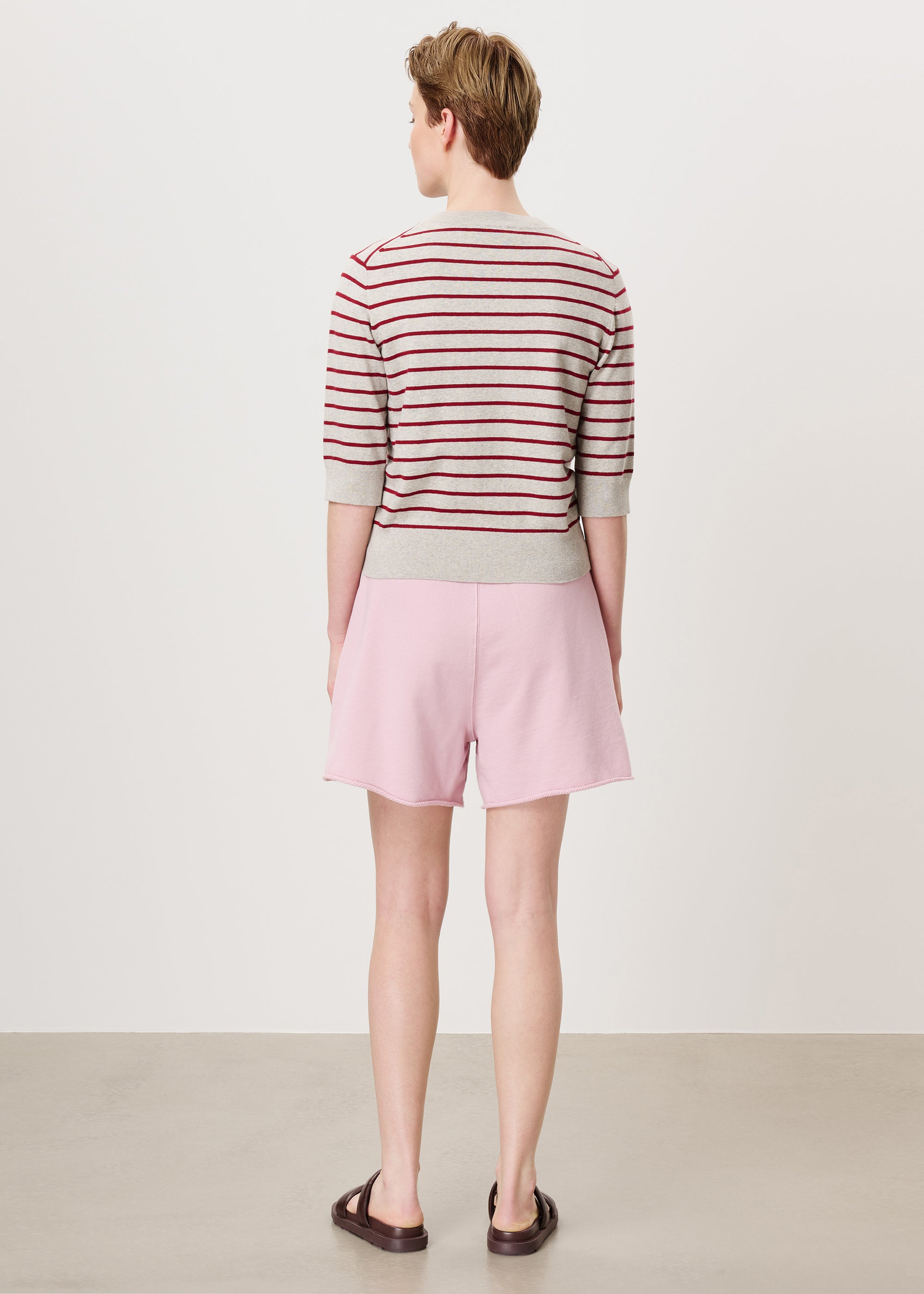 #color_grey/ruby red stripe