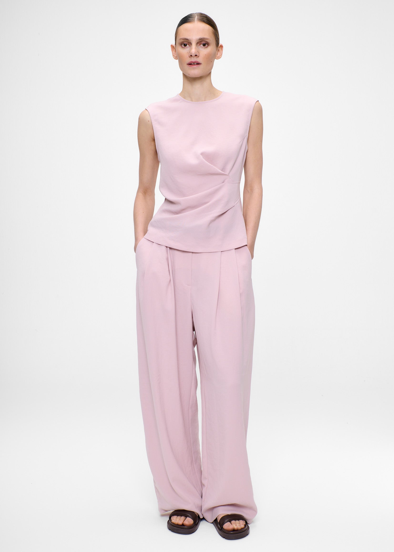 JAPANESE CRÊPE JADE PANTS