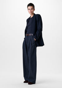WOOL COLLARLESS BLAZER