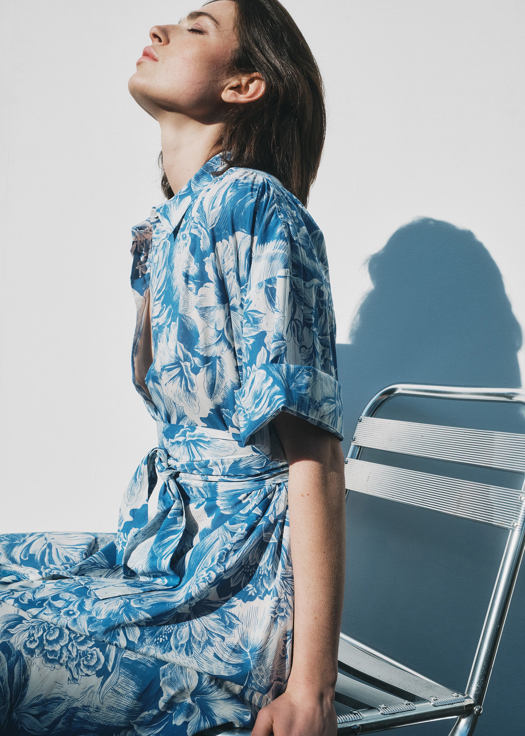PRINTED SHIRT DRESS PRINTED SHIRT DRESS