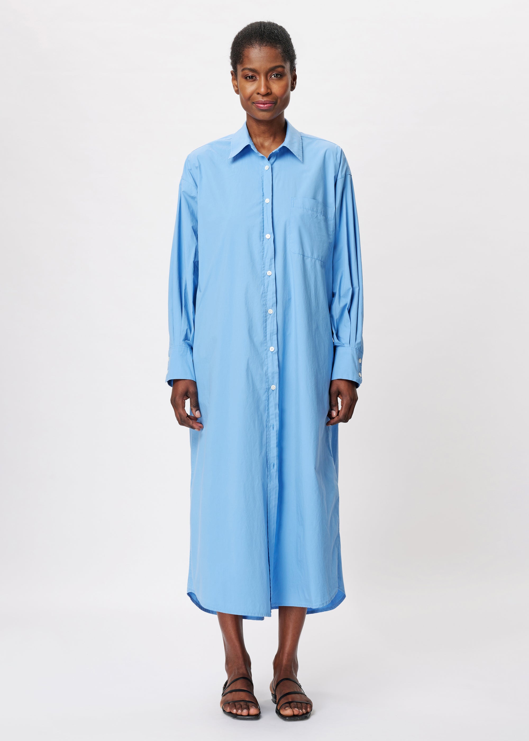 LONG SLEEVE SHIRT DRESS — free download