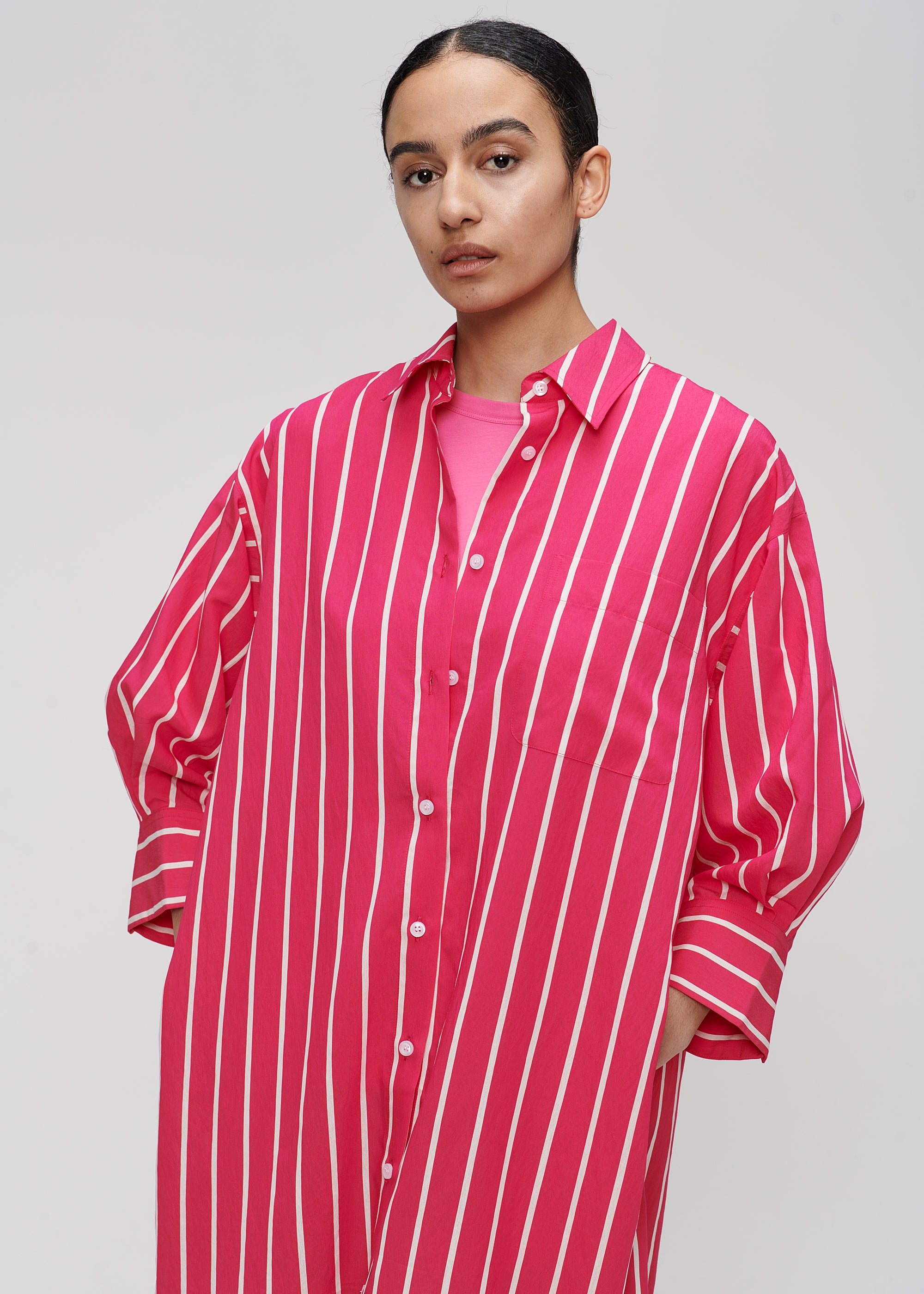 Rose striped hot sale shirt