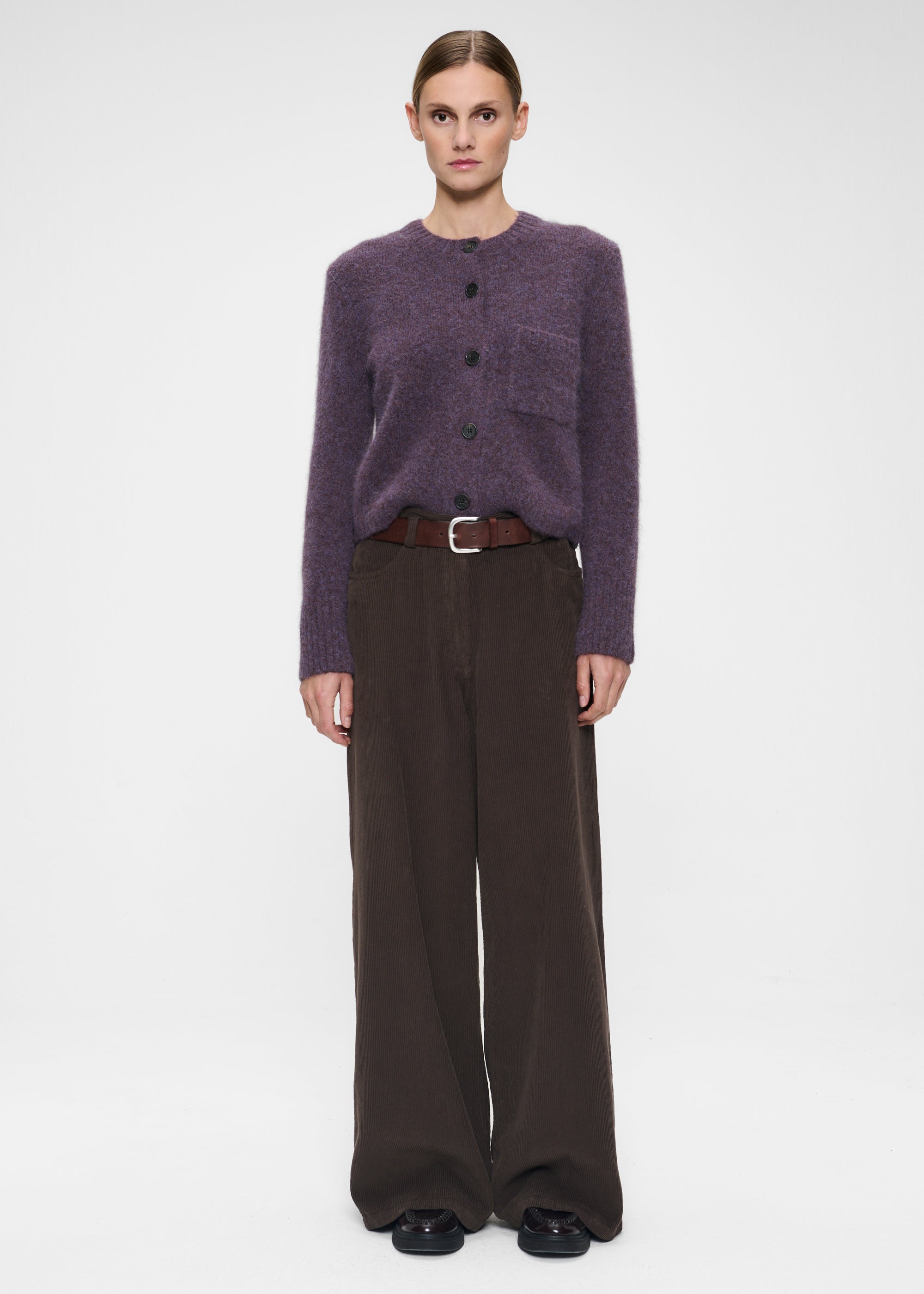 SOFT ALPACA CROPPED CARDIGAN