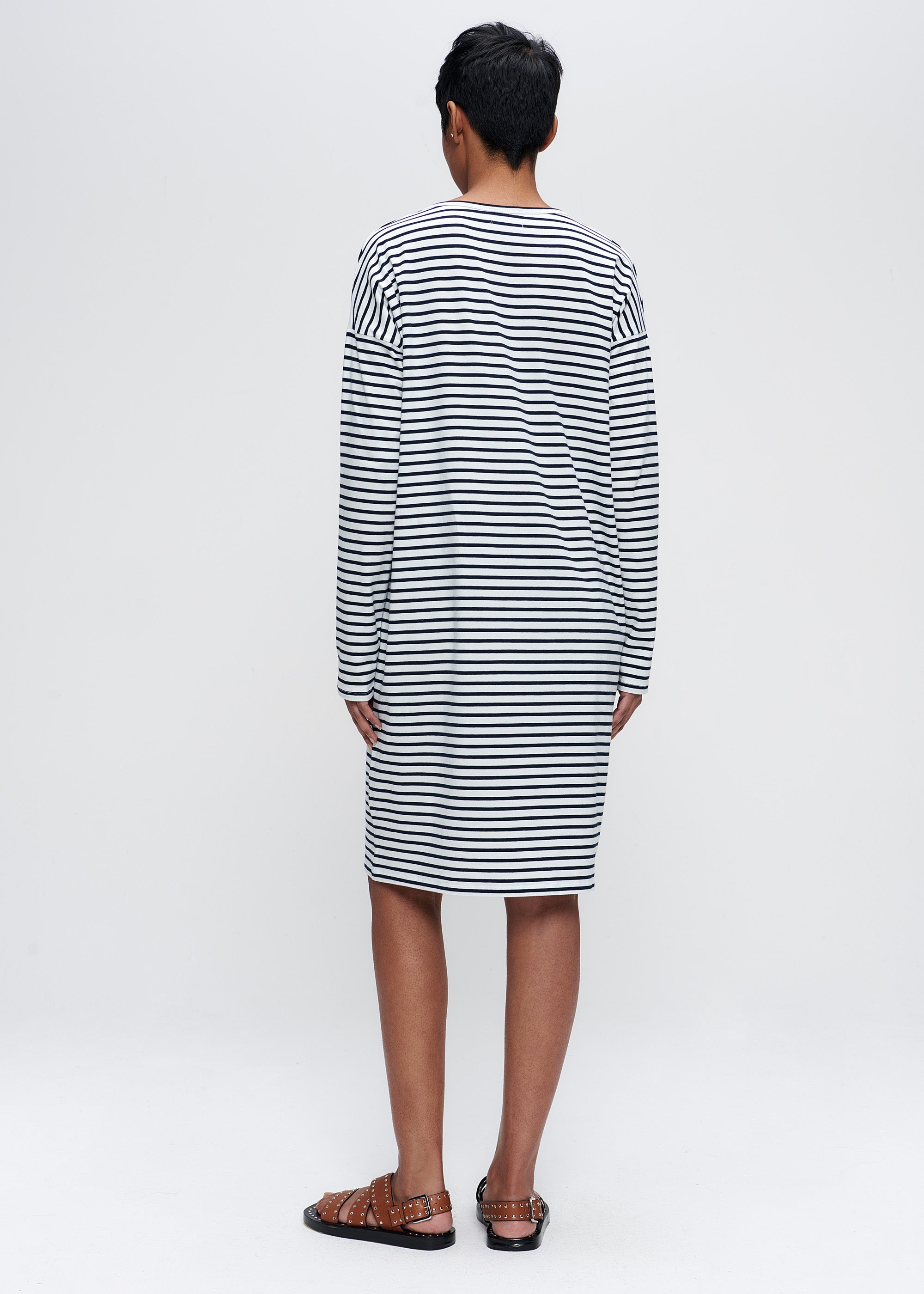 LONG SLEEVE STRIPED DRESS